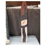 Hand-Painted Snowman Winter Scene Table Display