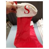 (8) Monogrammed Christmas Stockings