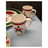 Holiday Dinnerware Set with Ice Skater Design