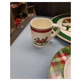 Holiday Dinnerware Set with Ice Skater Design
