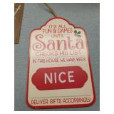 Christmas Decoration Set - Nativity Scene and Signs