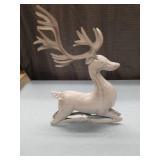 Santa and Reindeer Christmas Decorative Figurine Set