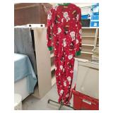 Disney Mickey Mouse fleece pajamas red snowman footie sleeper medium