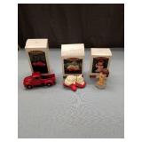 Hallmark Keepsake Christmas Ornament Set - Red Truck and Cherubs