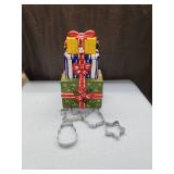 Christmas Cookie Cutters and Gift Box Cookie Jar