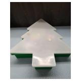 Christmas Tree Display with Holiday Ornaments Set