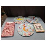 LOT OF RANDOM CHRISTMAS DISHES