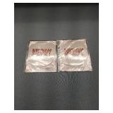 (2) Bath & Body Works Merry Christmas Candle Lid Magnet