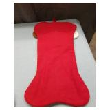 Pet Christmas Stockings with Paw Print Design