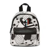 Disney the Nightmare Before Christmas Women s Black White Faux Leather 11.5  Mini Backpack