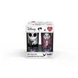 Zak Designs Glass 2 oz Disney Nightmare Before Christmas Jack & Sally Drinkware  Set of 4