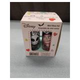 Zak Designs Glass 2 oz Disney Nightmare Before Christmas Jack & Sally Drinkware  Set of 4