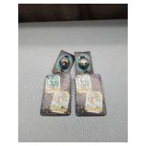 (2) Disney UnisexThe Nightmare before Christmas Star-Crossed Lovers Retractable Badge Clip Holder