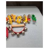 Musical Sleigh Bells with Wooden Handle