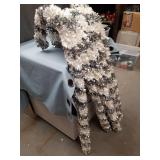 LOT OF 6 TINSEL CANDY CANES 42 INCHES