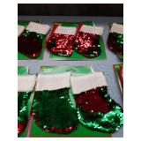Reversible Sequin Christmas Stockings Set