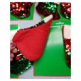 Reversible Sequin Christmas Stockings Set