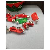Christmas Bell Wrist Bands with Decorative Basket