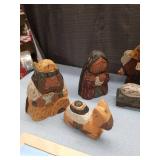 Nativity Scene Set with Wooden Figures and Puzzle