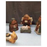 Nativity Scene Set with Wooden Figures and Puzzle