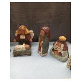 Nativity Scene Set with Wooden Figures and Puzzle