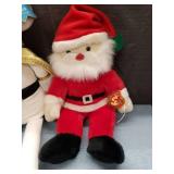 Holiday Mouse and Santa Plush Set