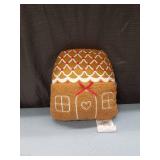 Decorative Gingerbread House Throw Pillow