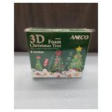 Aneco 3D Foam Christmas Tree DIY Kit - 8 Inches