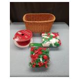 Christmas Craft Supply Bundle with Basket