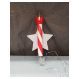 LED Light Santa Stop Here Christmas Tree Topper Red - Wondershop