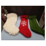 Holiday Knit Christmas Stockings Set of 3