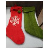 Holiday Knit Christmas Stockings Set of 3