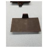 Set Of 4 Black Washed Copper Christmas Stocking Holders