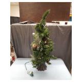 Decorative Christmas Tabletop Tree with Pine Cones 25 inches