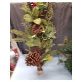 Holiday Pine Wreath with Red Berries