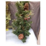 Holiday Pine Wreath with Red Berries