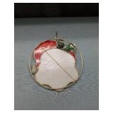 Santa Claus Stained Glass Christmas Ornament