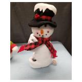 Plush Snowman Decorations Set