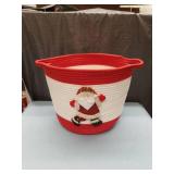 Santa Claus Cotton Rope Storage Basket