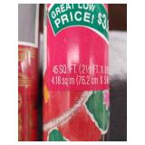 2 ROLLS OF CHRISTMAS WRAPPING PAPER