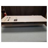 (3) Home Basics Long Rectangle Floating Wood Shelf  White 23.5 inches