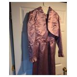 1970s Mauve Satin Evening Gown #4446