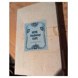 California Perfume Company Art Glass Panel with original box~ A Collector