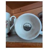 MCM Bramble Fanci Florals Collection Pedestal Mugs Set of 6