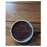 Hull USA Brown Drip Glaze Place Setting for 4 with 6 additional coffee mugs