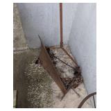 Antique Manual Steel Snow Plow Push Scraper
