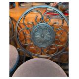 Decorative Metal Swivel Bar Stools - Set of 2