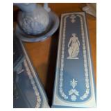 Avon Blue Classical Collection with Rose Pitcher