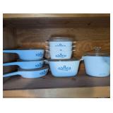 MCM Corning Ware Blue Cornflower Casserole Set