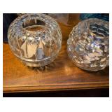 Cut Crystal Glass Votive Candle Holders